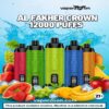 Al Fakher Crown Bar 12000 Puffs Disposable vape 5mg Big Cloud Vape