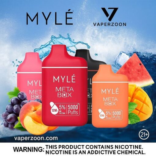 Buy Myle Meta Box 5000 Puffs Disposable Vape In UAE