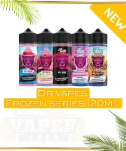 Dr Vapes The Frozen Series 120ml (3mg) offers a cool menthol experience with sweet fruity undertones. The 70/30 VG/PG ratio provides smooth vapor and rich flavor