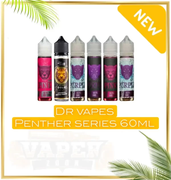 Dr Vapes The Panther Series 60ml vape liquid, 3mg nicotine, 70/30 VG/PG, verity flavor & variants