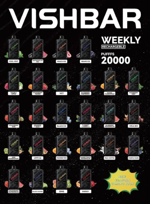 Vishbar Weekly 20000 Puffs – Long Lasting Disposable Vape