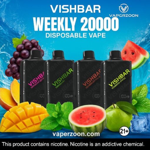Vishbar Weekly 20000 Puffs – Long Lasting Disposable Vape