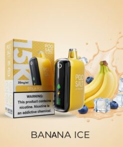 Pod Salt 15000 Puffs Disposable Vape 20mg Banana Ice