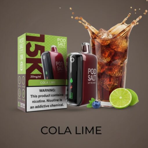 Pod Salt 15000 Puffs Disposable Vape 20mg Cola Lime