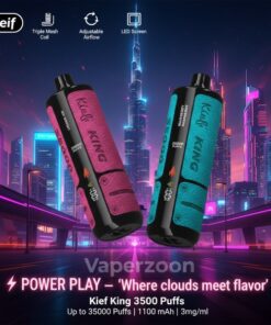 Kief King 35000 Puffs Disposable Vape 3mg in Dubai