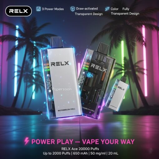 RELX Ace 20000 Puffs Disposable Vape - Relx Dubai