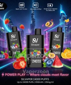 SILVAPER 24000 PUFFS DISPOSABLE VAPE