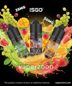 ISGO Salt nicotine 30ml 25MG & 50MG E-liquid