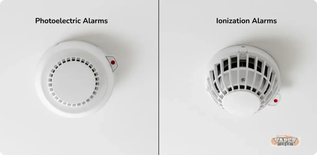 Photoelectric alarms and Ionization alarms