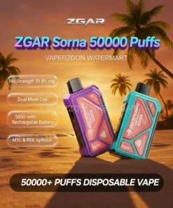ZGAR Sorna 50000 Puffs Disposable Vape In Dubai